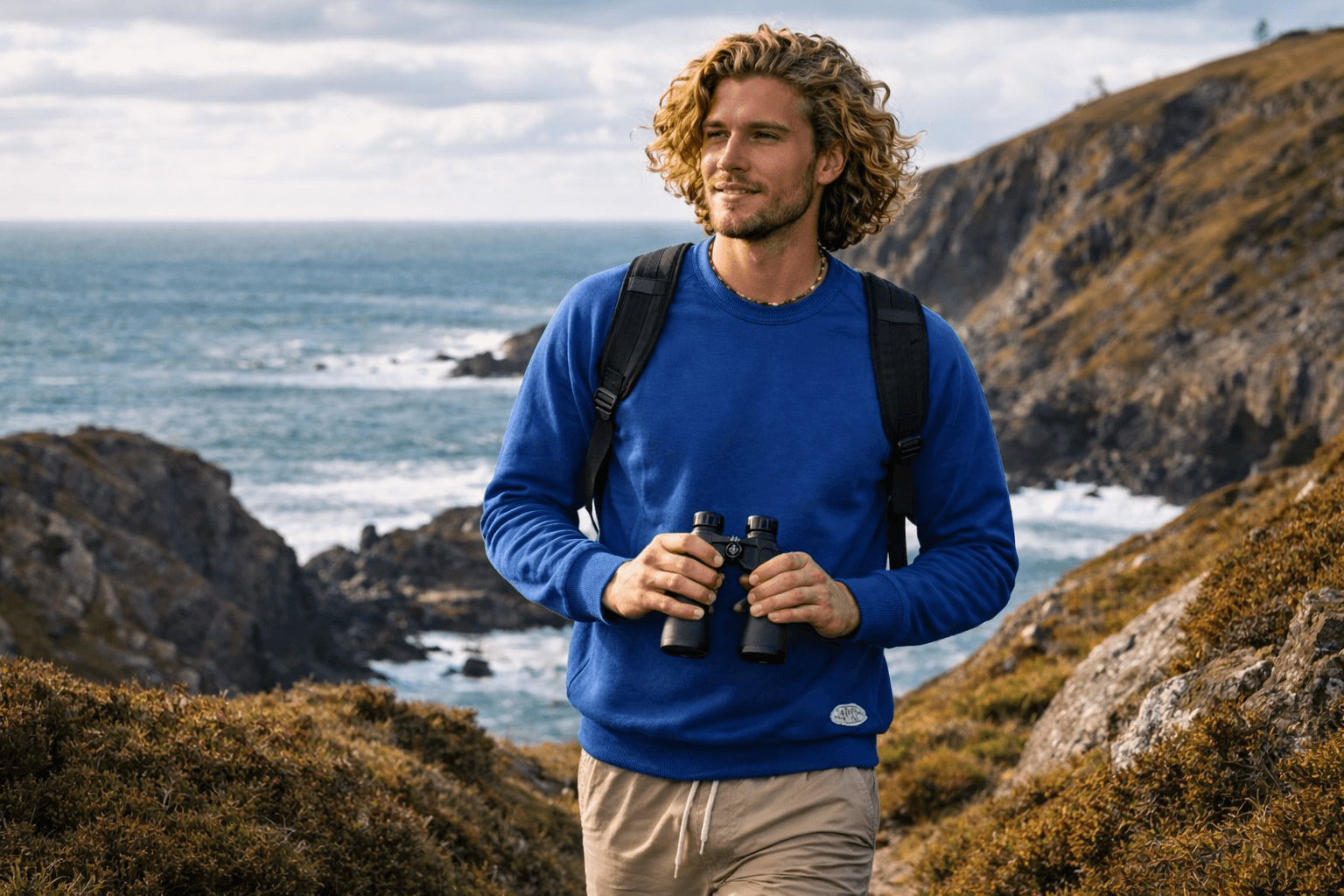 DELATO POPPY SWEATER after surfing lifestyle image